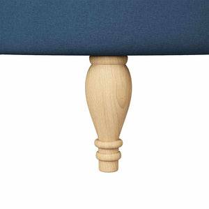 Blauer Schlafsessel Stoff 56,5x70x110 cm