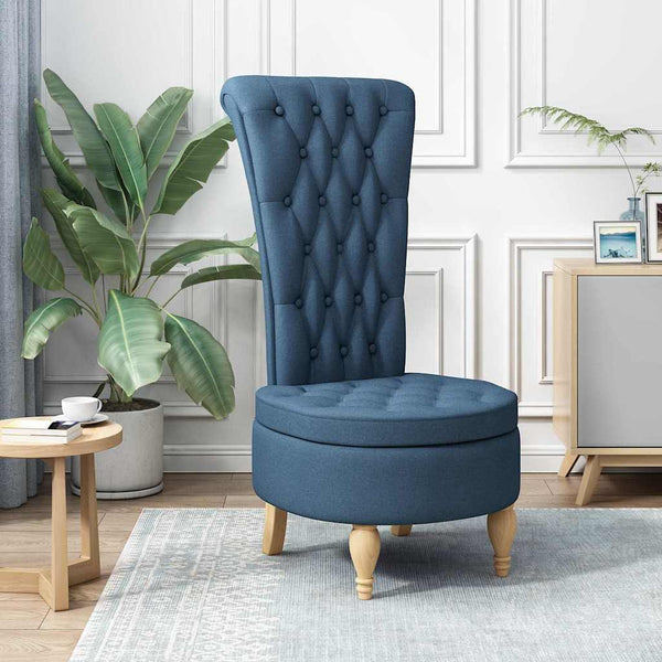 Blauer Schlafsessel Stoff 56,5x70x110 cm