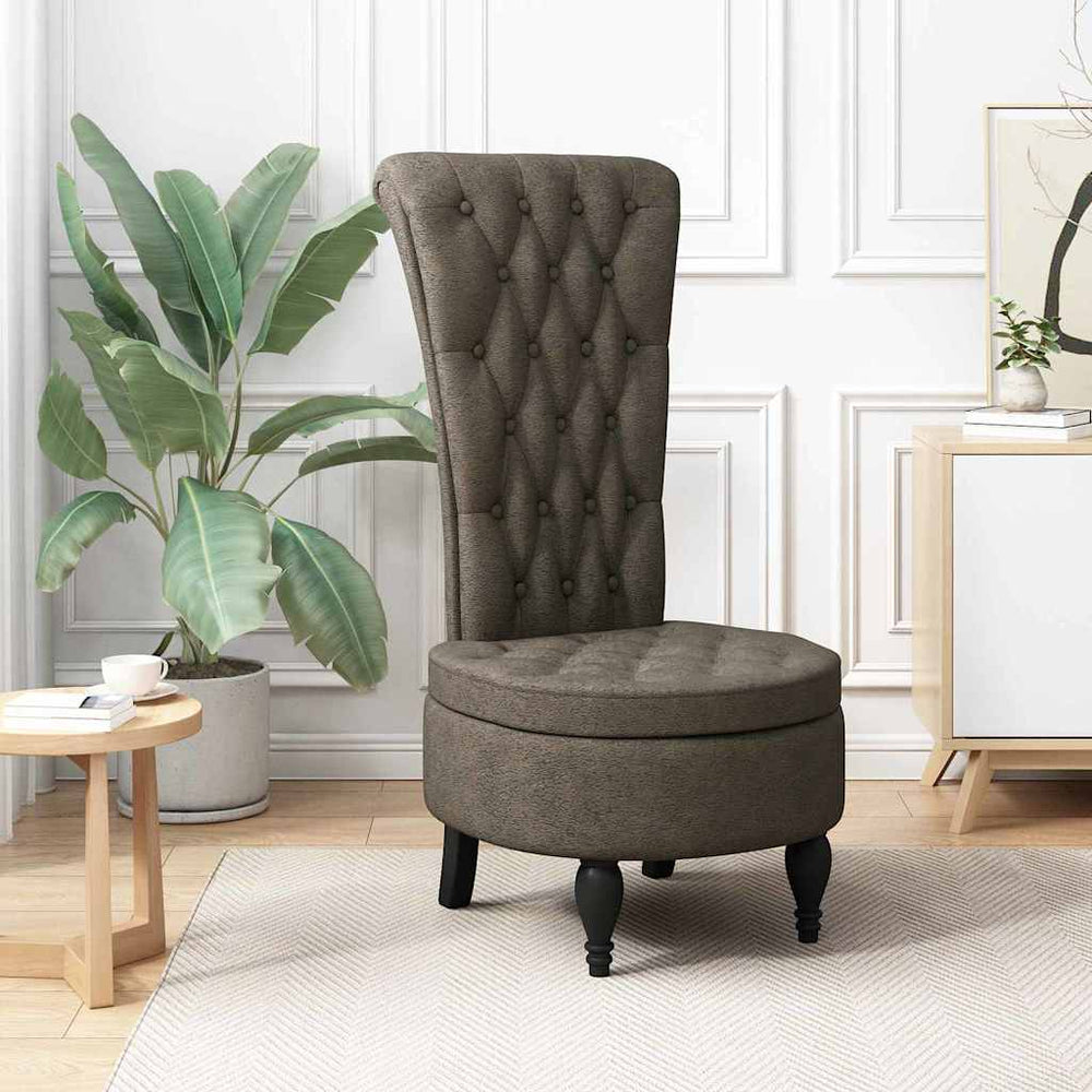 vidaXL Sleeper Sofa Dark Grey 56.5 x 70 x 110 cm Faux Suede