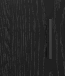 Sideboard Schwarz Eichenoptik 69,5 cm