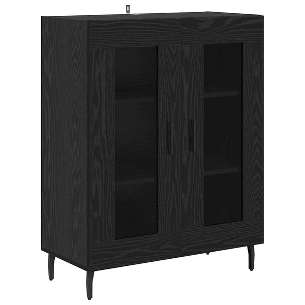 Sideboard Schwarz Eichenoptik 69,5 cm