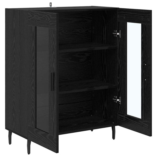Sideboard Schwarz Eichenoptik 69,5 cm