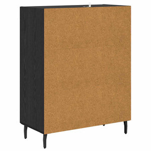 Sideboard Schwarz Eichenoptik 69,5 cm