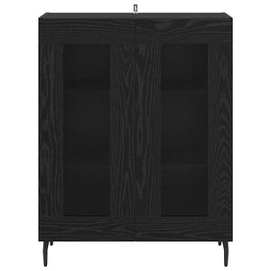 Sideboard Schwarz Eichenoptik 69,5 cm