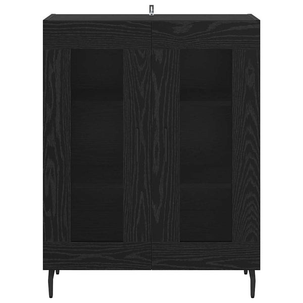 Sideboard Schwarz Eichenoptik 69,5 cm