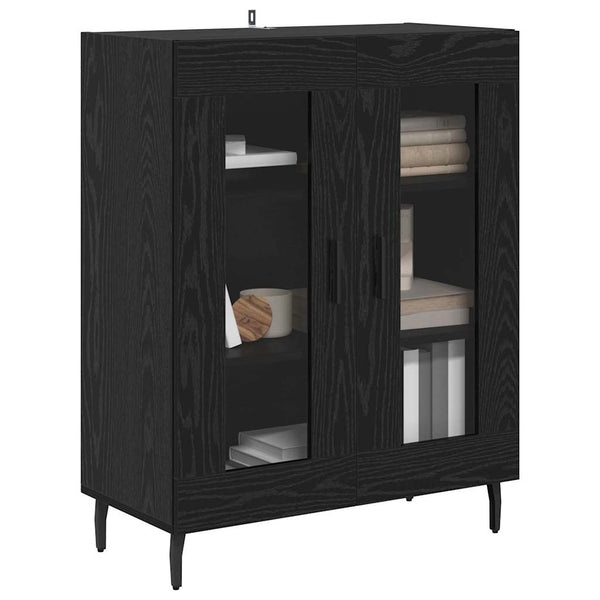 Sideboard Schwarz Eichenoptik 69,5 cm