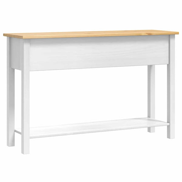Weißer Beistelltisch Corona mit Schubladen