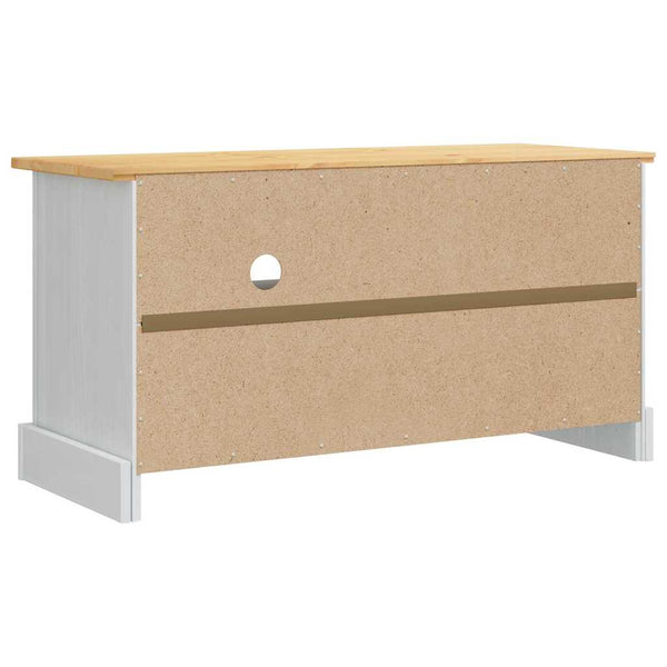Weißer TV-Schrank Corona aus Kiefernholz