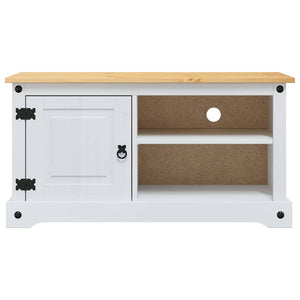 Weißer TV-Schrank Corona aus Kiefernholz