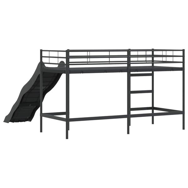 Kinder Hochbett mit Rutsche 75x190 cm