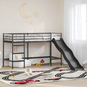 Kinder Hochbett mit Rutsche 90x190 cm