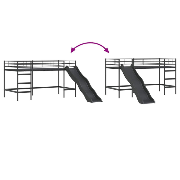 Kinder Hochbett mit Rutsche 107x200 cm