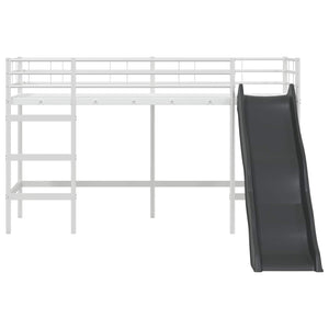 Kinder Hochbett mit Rutsche 90x190 cm