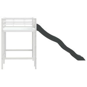 Kinder Hochbett mit Rutsche 90x190 cm