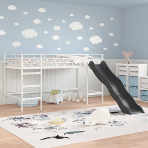Kinder Hochbett mit Rutsche 107x200 cm
