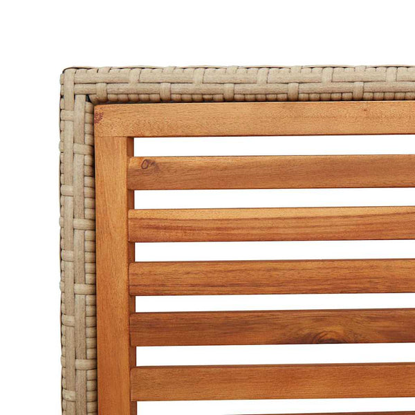 Garten Stapelstühle 4er Set Braun Beige