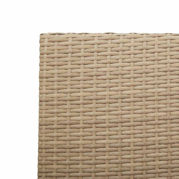 Garten Stapelstühle 4er Set Creme Braun