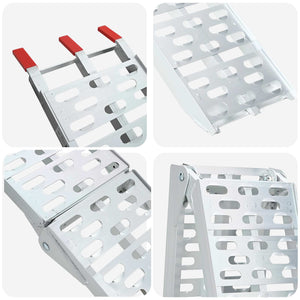 Faltbare Motorradrampe, 2er Set, 340 kg