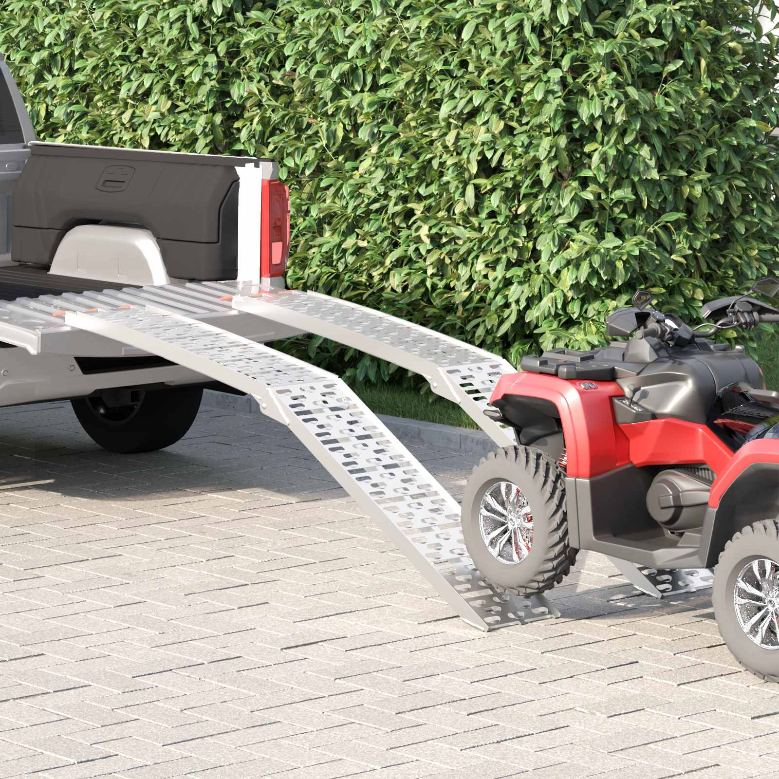 Faltbare Motorradrampe, 2er Set, 340 kg