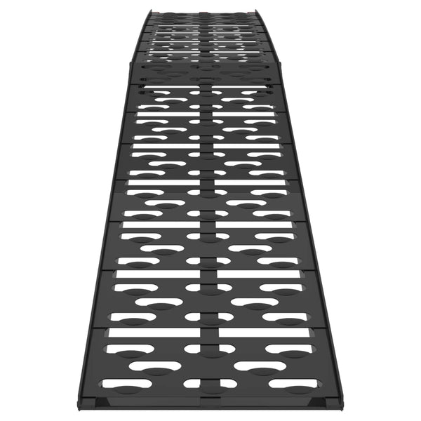 Motorradrampe Klappbar 340 kg Schwarz (2 Stk)