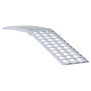 Motorradrampe 680 kg Aluminium Silber