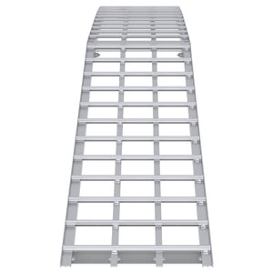 Motorradrampe 680 kg Aluminium Silber