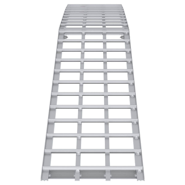 Motorradrampe 680 kg Aluminium Silber
