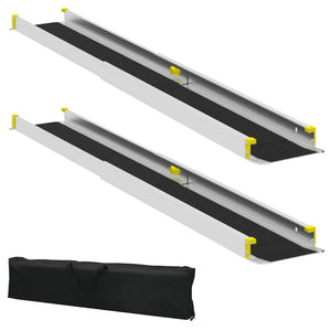 Rollstuhlrampe Schwarz 2er Set, 270 kg