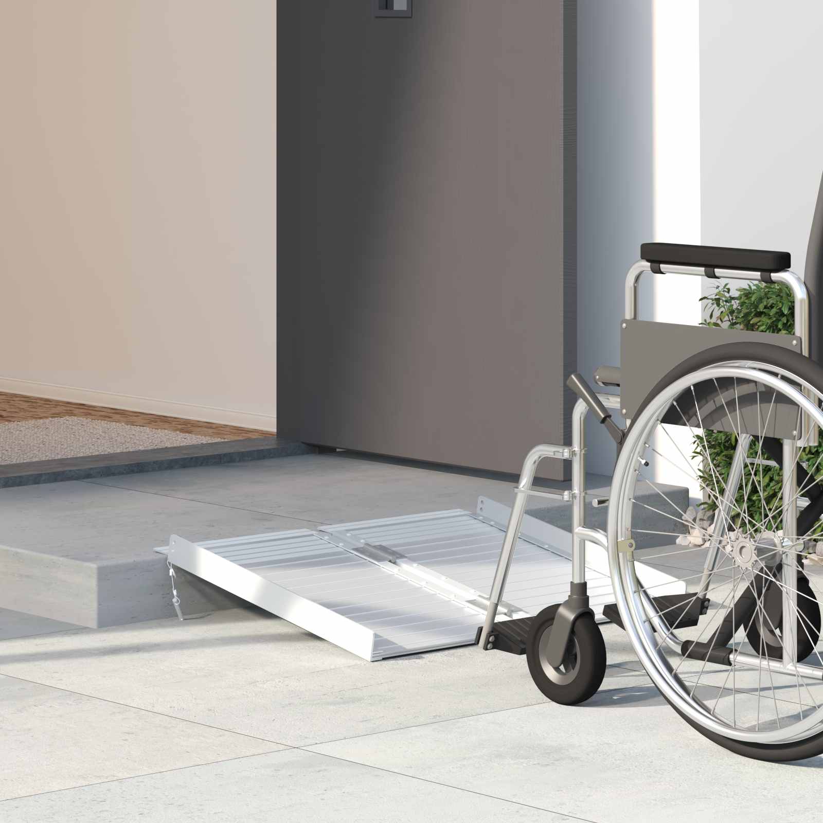 Rollstuhlrampe Aluminium 270 kg