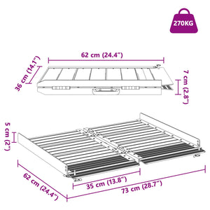 Rollstuhlrampe Aluminium 270 kg