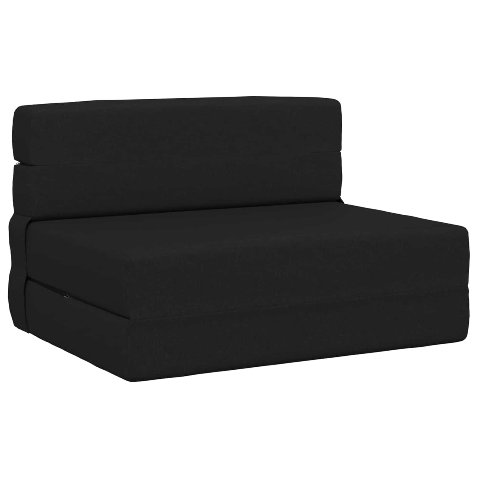 Schwarzes Klappsofa Bett 190x70 cm