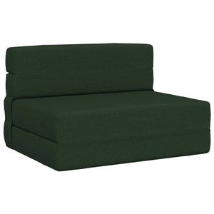 Klappsofa Bett Dunkelgrün Stoff 190 cm