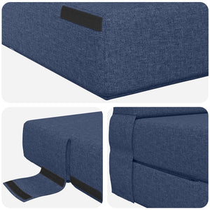 Blaues Klappsofa Bett 190x70 cm