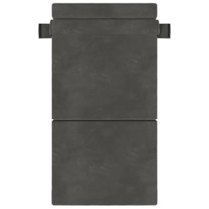 vidaXL Canapé-lit pliant Gris foncé 190 x 70 x 15 cm Velours