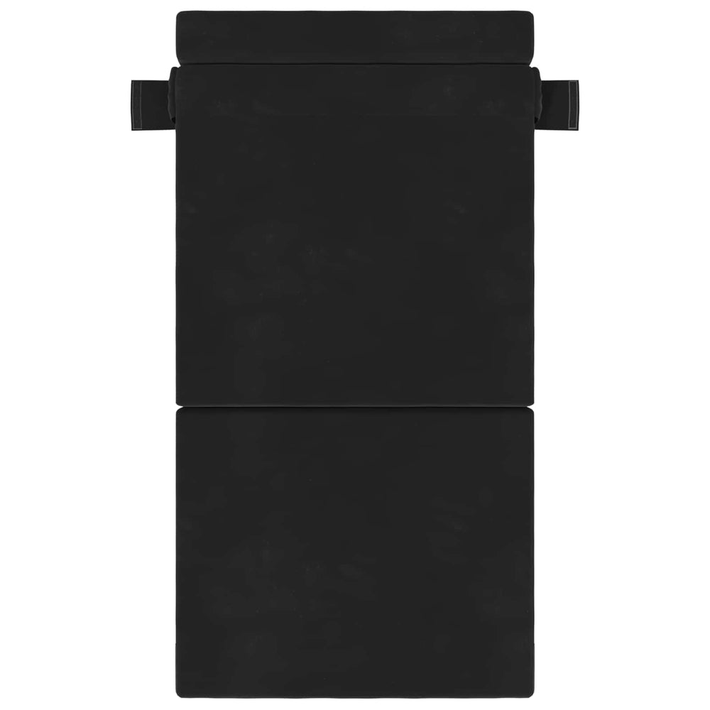 Klappsofa Bett Schwarz Samt 190 cm