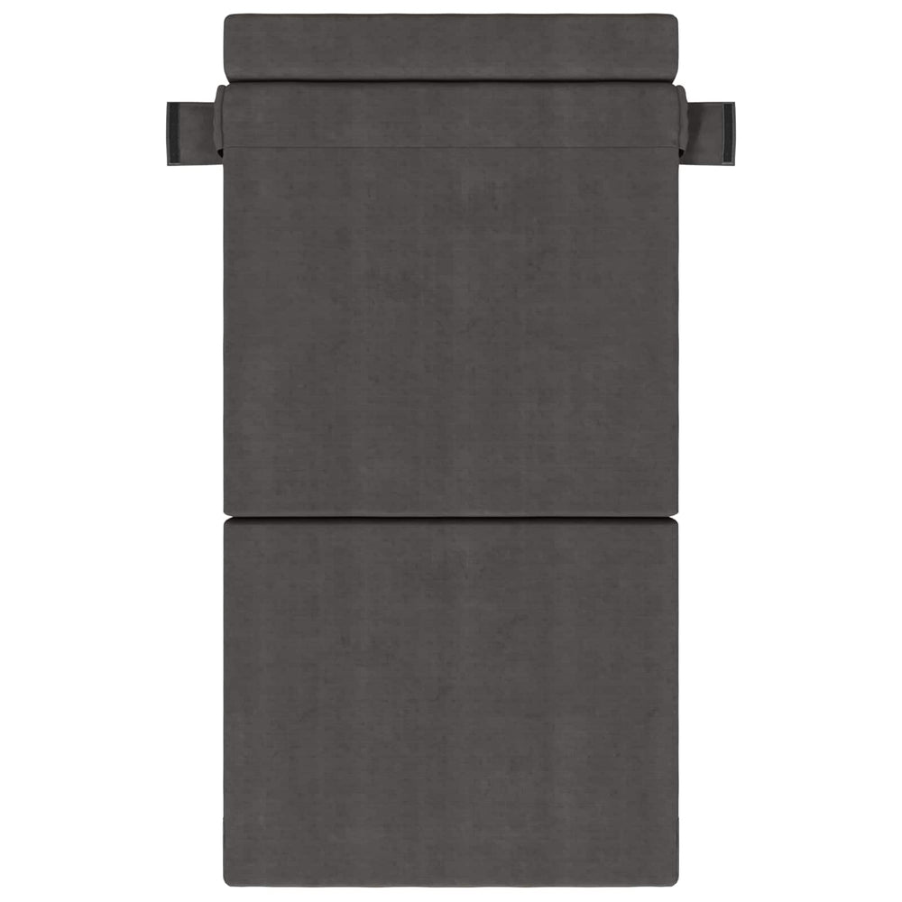 Klappsofa Bett Dunkelgrau Cordstoff 190cm