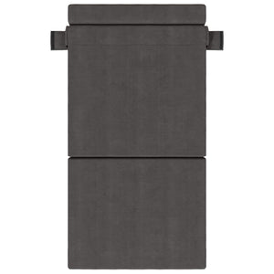 Klappsofa Bett Dunkelgrau Cordstoff 190cm