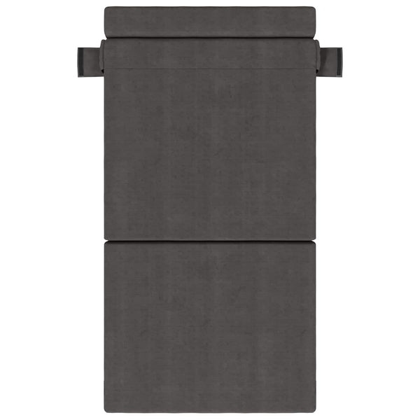 Klappsofa Bett Dunkelgrau Cordstoff 190cm