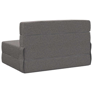 Klappsofa Bett Hellgrau Stoff 190cm