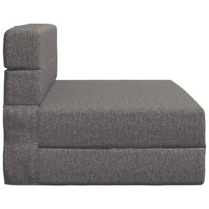 Klappsofa Bett Hellgrau Stoff 190cm