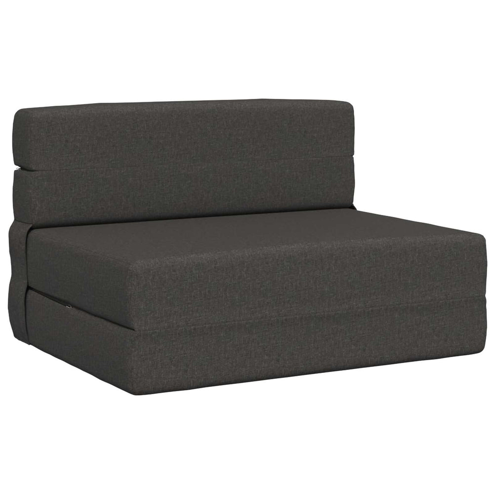 Klappsofa Bett Dunkelgrau Stoff 190 cm