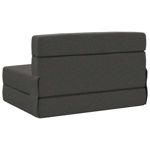 Klappsofa Bett Dunkelgrau Stoff 190 cm