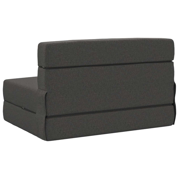 Klappsofa Bett Dunkelgrau Stoff 190 cm