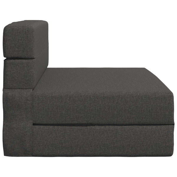 Klappsofa Bett Dunkelgrau Stoff 190 cm