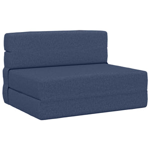 Blaues Klappsofa Bett 190x100 cm
