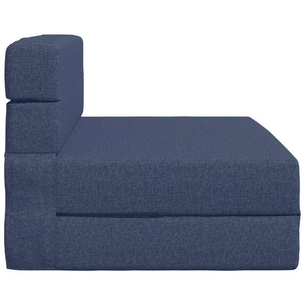 Blaues Klappsofa Bett 190x100 cm