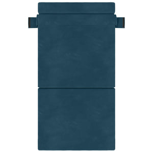 Blaues Samt Klappsofa Bett 190x100 cm