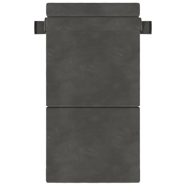 Klappsofa Bett Dunkelgrau Samt 190 cm