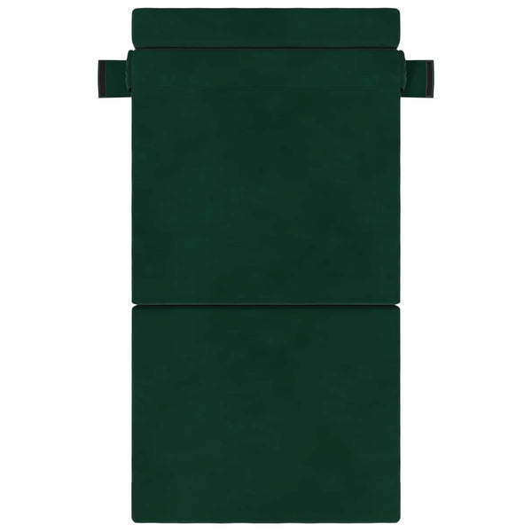 Klappsofa Bett Dunkelgrün Samt 190 cm