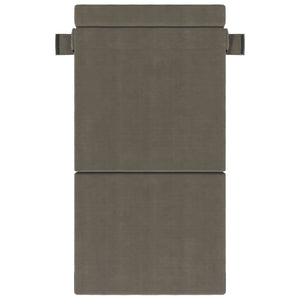 Klappsofa Bett Hellgrau Cordstoff 190 cm